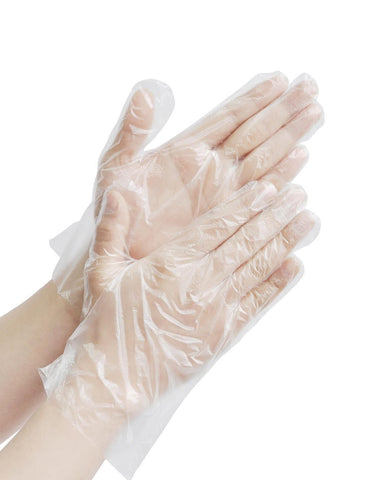 50 pcs Clear Disposable Gloves Food Prep Cleaning Catering Beauty Household