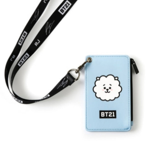 BT21 Strap Card Holder Neck Strap Holder K-POP Star BTS Goods