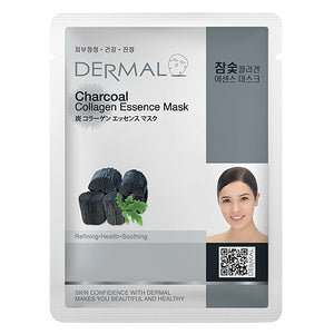 DERMAL COLLAGEN ESSENCE MASK - CHARCOAL (10 Sheets)