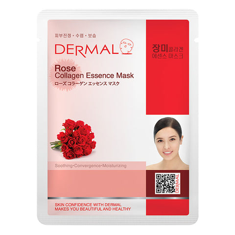 DERMAL COLLAGEN ESSENCE MASK - ROSE (10 Sheets)