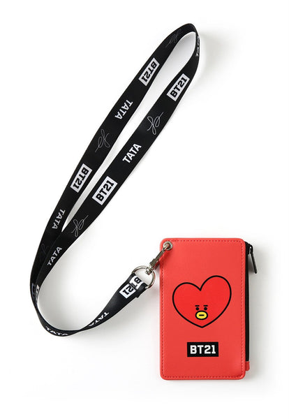 BT21 Strap Card Holder Neck Strap Holder K-POP Star BTS Goods