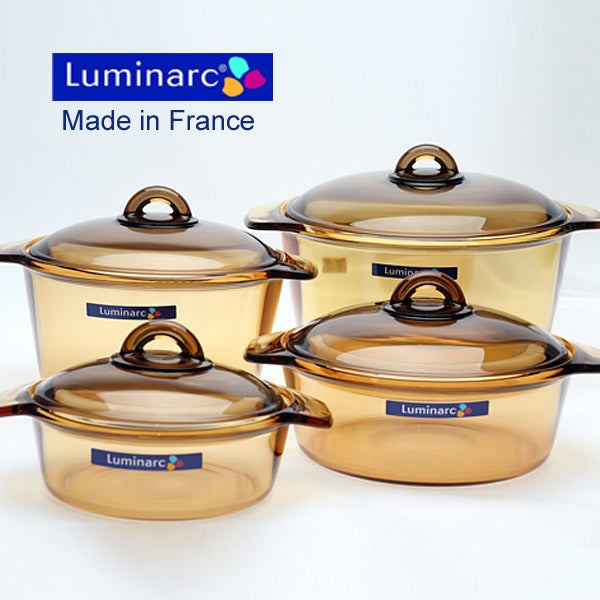 Luminarc France Vitro Amber Blooming Heat Resistance Glass Pot