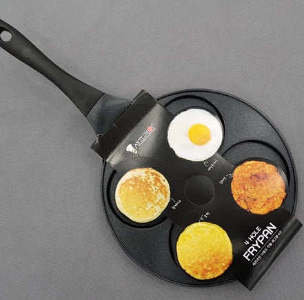 Multi Purpose 4 Round Divided Egg Pancake Frying Pan 28cm - Kmall24