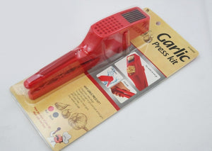 Garlic Press Kit - Slice & Chopper ( Squeezer Masher Crusher ) USA Seller