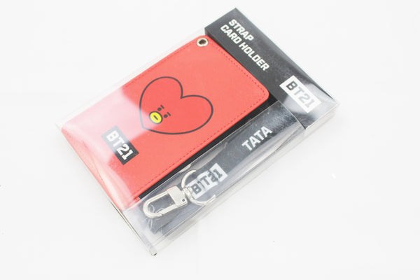 BT21 Strap Card Holder Neck Strap Holder K-POP Star BTS Goods