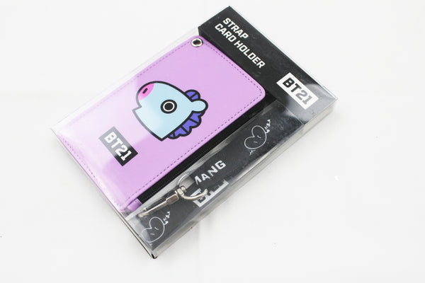 BT21 Strap Card Holder Neck Strap Holder K-POP Star BTS Goods