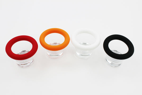 Clear Glass Egg Cup 4 Cups Set with Edge Guard Set of 4 Clear Glass Egg Cup Hold