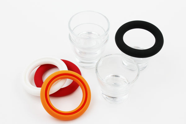 Clear Glass Egg Cup 4 Cups Set with Edge Guard Set of 4 Clear Glass Egg Cup Hold