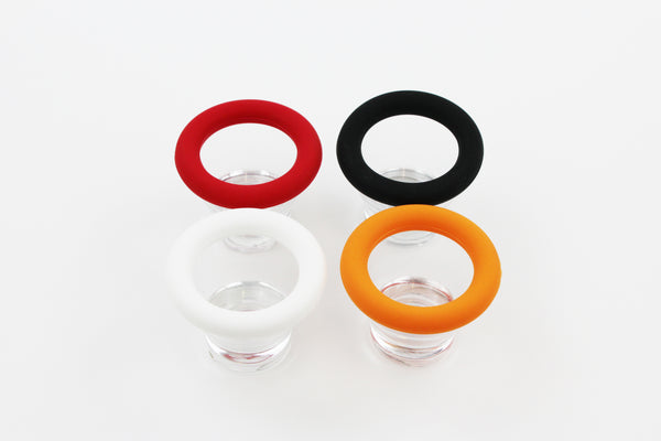 Clear Glass Egg Cup 4 Cups Set with Edge Guard Set of 4 Clear Glass Egg Cup Hold