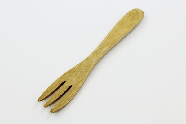 4 PCS Bamboo Utensil Dessert Wooden Forks Bamboo Forks