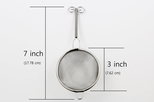 3 PCS Tea Strainer High Quality Stainless Fine Mesh Tea Strainer with handle