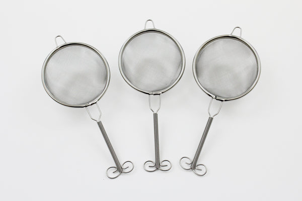 3 PCS Tea Strainer High Quality Stainless Fine Mesh Tea Strainer with handle
