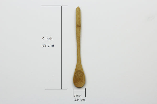 4 Pieces Bamboo Utensil Kitchen Wooden Long Tea Spoon Kitchen Tool