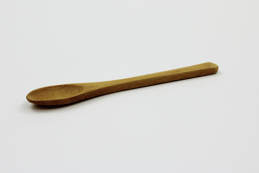 Bamboo Tea Spoon Set of 5 - Small Wooden Teaspoons 100% Natural