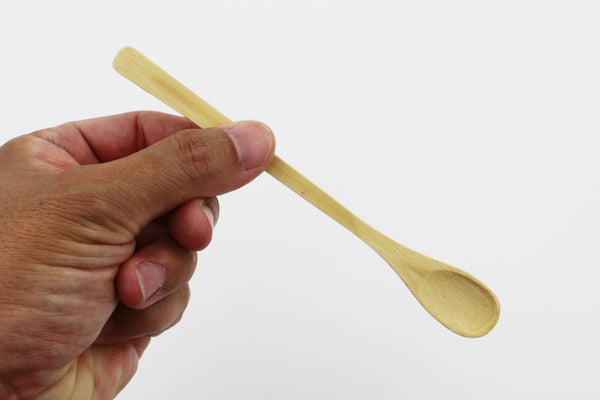 Bamboo Tea Spoon Set of 5 - Wooden Teaspoons 100% Natural Organic Utensils