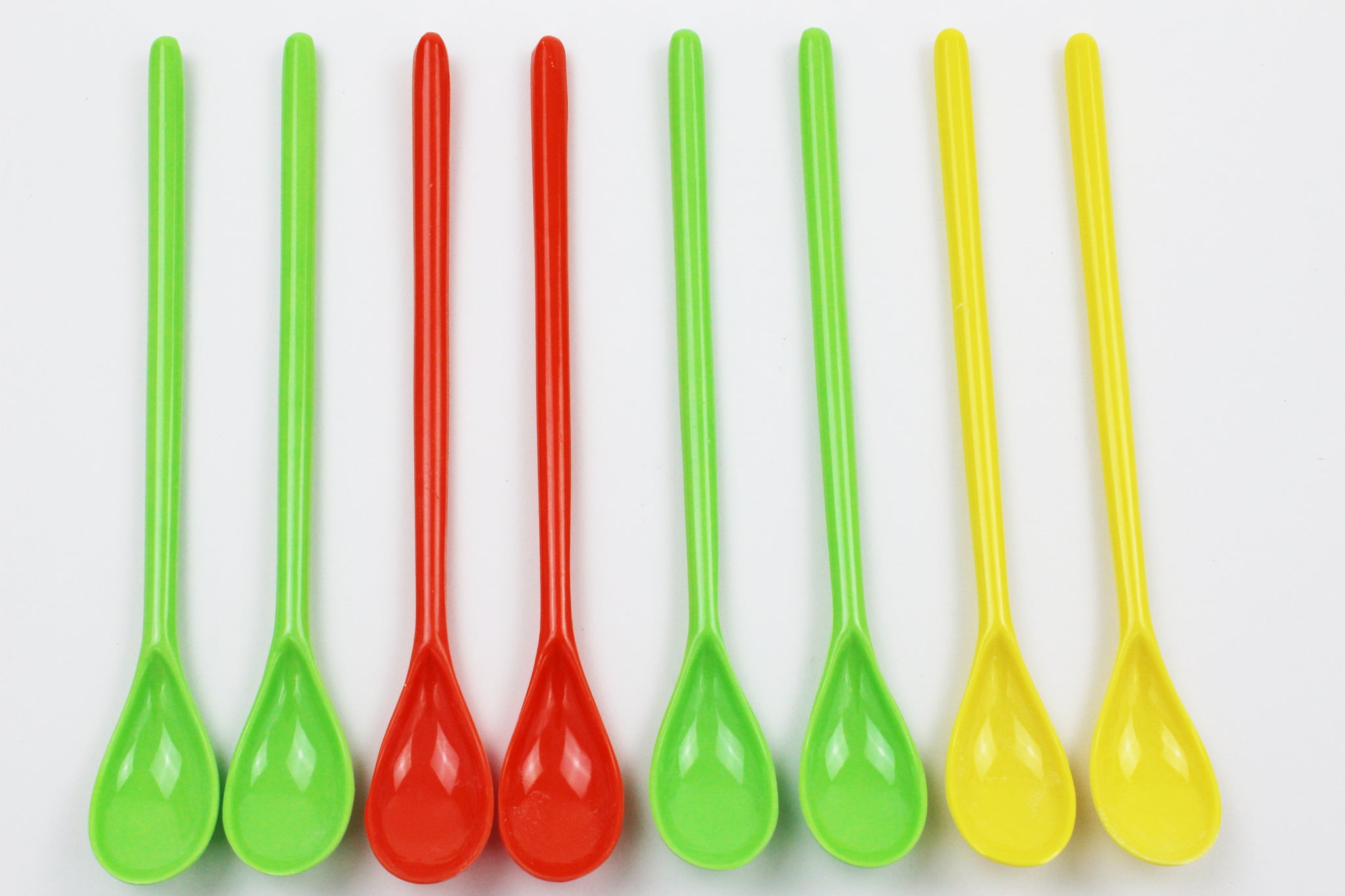 9 Inch Long Tea Spoons - Set of 8 Spoons Tall Iced Tea Ice Cream or Ice Coffee