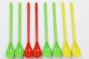 9 Inch Long Tea Spoons - Set of 8 Spoons Tall Iced Tea Ice Cream or Ice Coffee