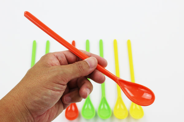 9 Inch Long Tea Spoons - Set of 8 Spoons Tall Iced Tea Ice Cream or Ice Coffee