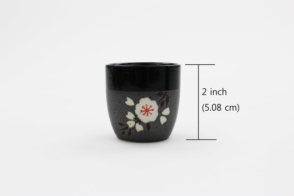 Ceramic Japanese Style 5 PCS Cherry Blossom Sake Set with Gift Box