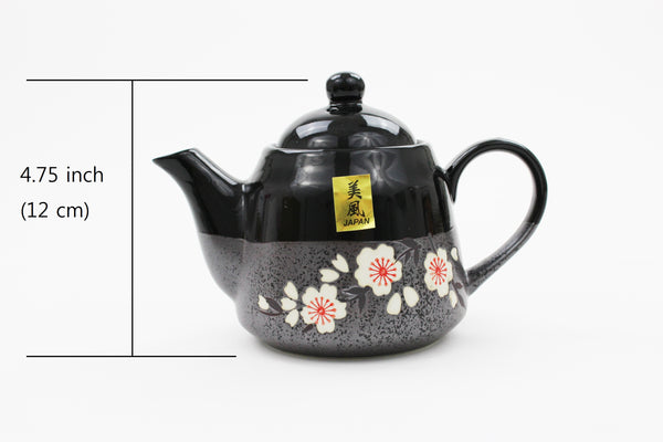 Ceramic Japanese Style 3 PCS Cherry Blossom Tea Set with Gift Box