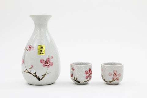 Ceramic Japanese Style 3 PCS Sake Set with Gift Box