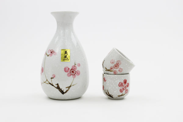 Ceramic Japanese Style 3 PCS Sake Set with Gift Box