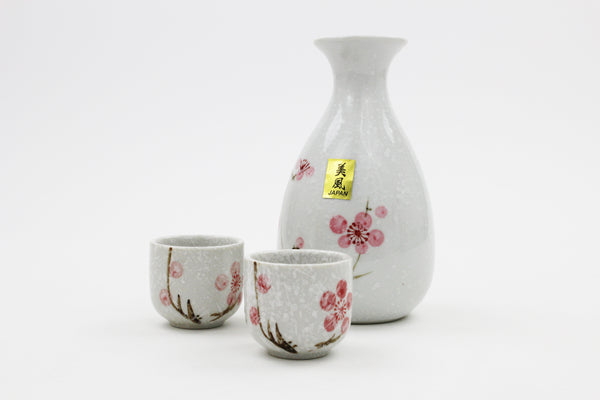 Ceramic Japanese Style 3 PCS Sake Set with Gift Box