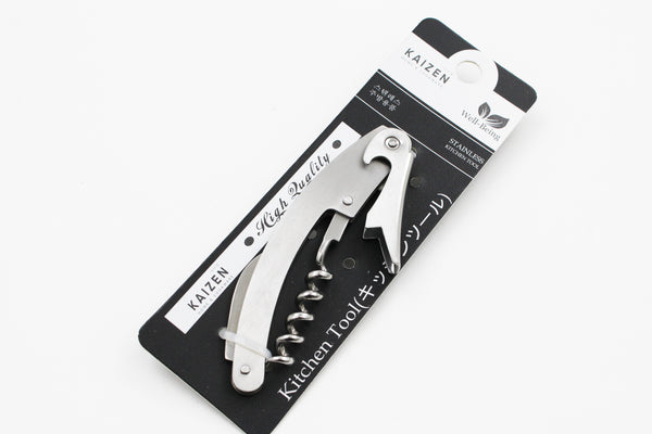 KAIZEN Stainless Steel Sommelier Wine Bottle Opener Bottle Opener Corkscrew Open