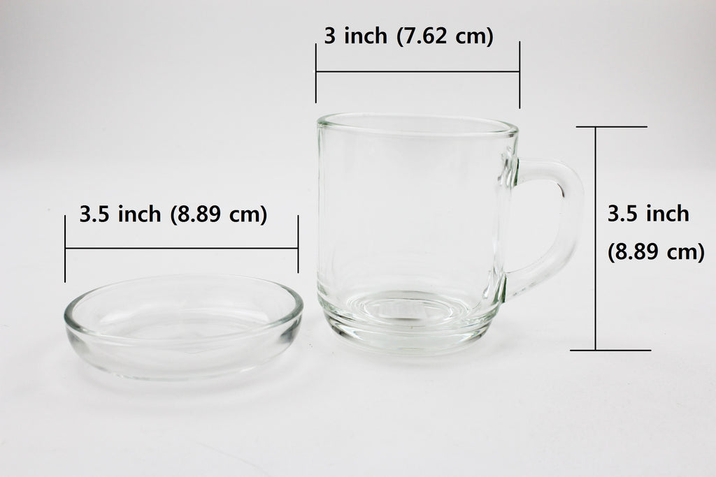 clear glass cups 3 oz coffee