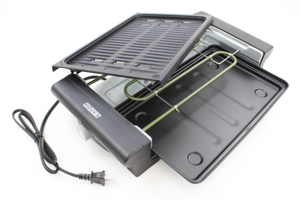 KAIZEN Indoor Electric BBQ Grill 1300W Kitchen Tabletop Portable Insid –  K-Big Store