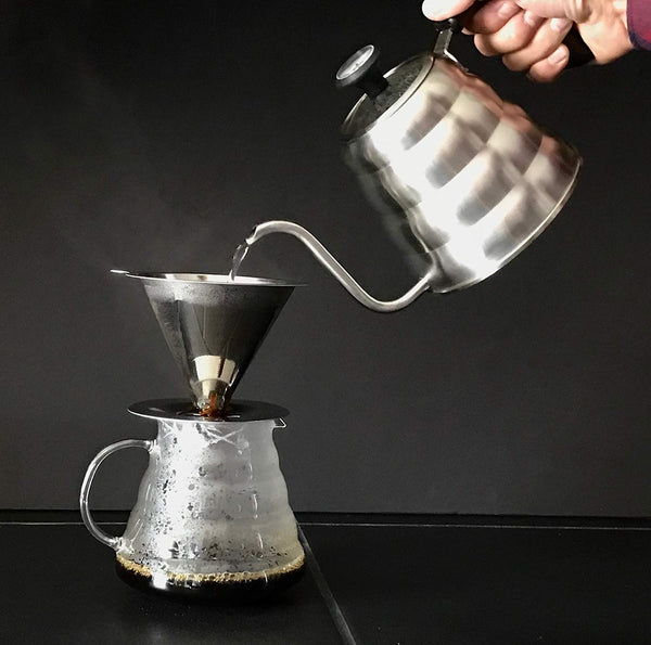 KAIZEN Pour Over Coffee Maker Stainless Steel Reusable Drip Cone Coffee filter