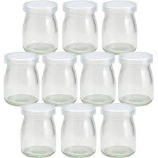 24 PCS Yogurt Glass Jars Pudding Jars with Lids 5 OZ Glass Containers for Yogurt