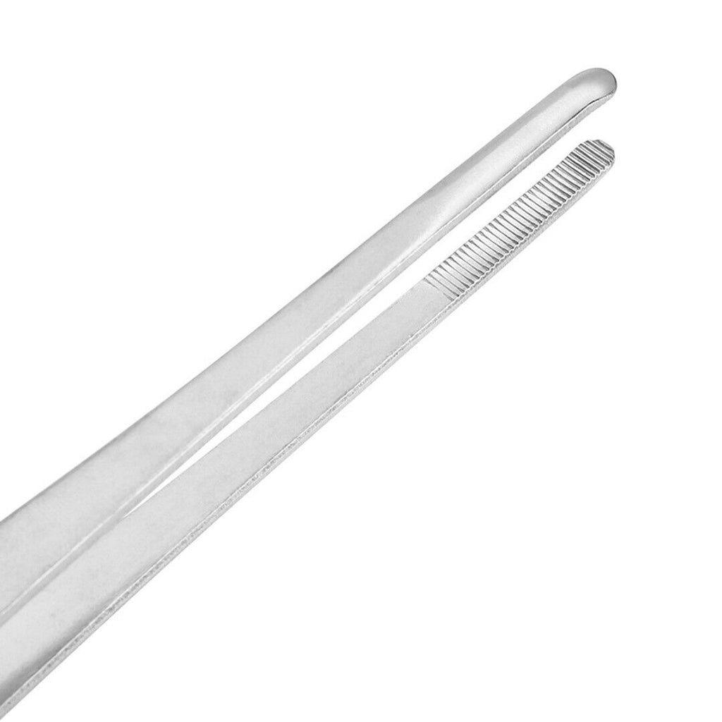 12'' 30Cm Silver Stainless Steel Long Food Tongs Straight Tweezers 12'' 30Cm Silver Stainless Steel Long Food Tongs Straight Tweezers