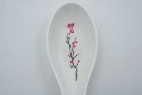 6 PCS Melamine Soup Spoons Flower Melamine Ramen Noodle Soup Spoons