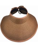 Women's Wide Brim Rollable Sun Visor Roll-Up Sun Hats Straw Beach Hats