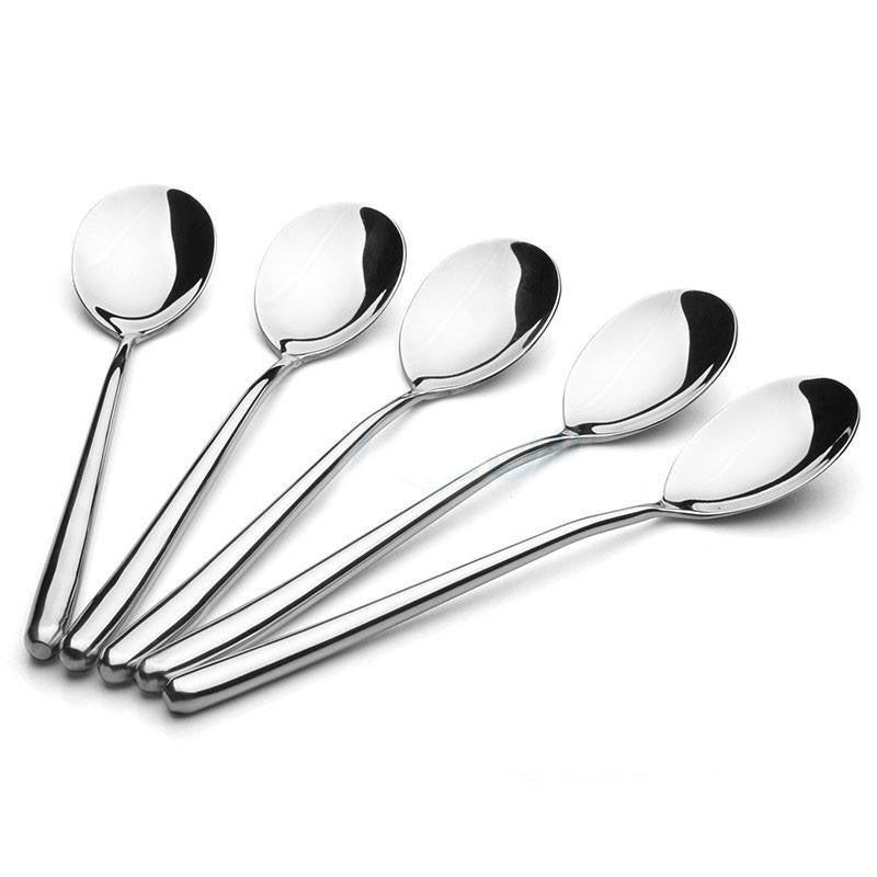 Stainless Steel Rice Soup Spoon - 5PCS Korean Style Rice Spoons Multi-Use Spoon