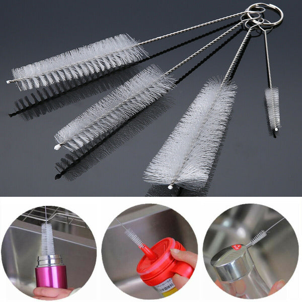 4 PCS Bottle Brushes Kettle Teapot Spout Nozzle Pipe Tube Cleaning Brushes Set