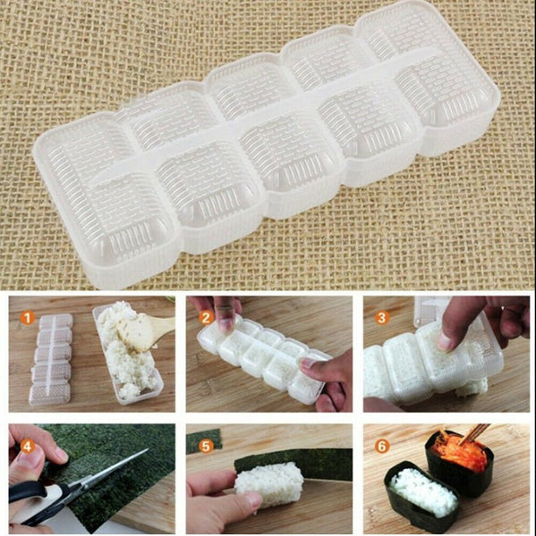 Japan Sushi Rice Mold 5 pcs Homemade Nigiri Gunkan Sushi Rice Mold Tool