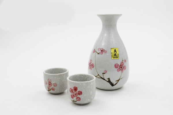 Ceramic Japanese Style 3 PCS Sake Set with Gift Box