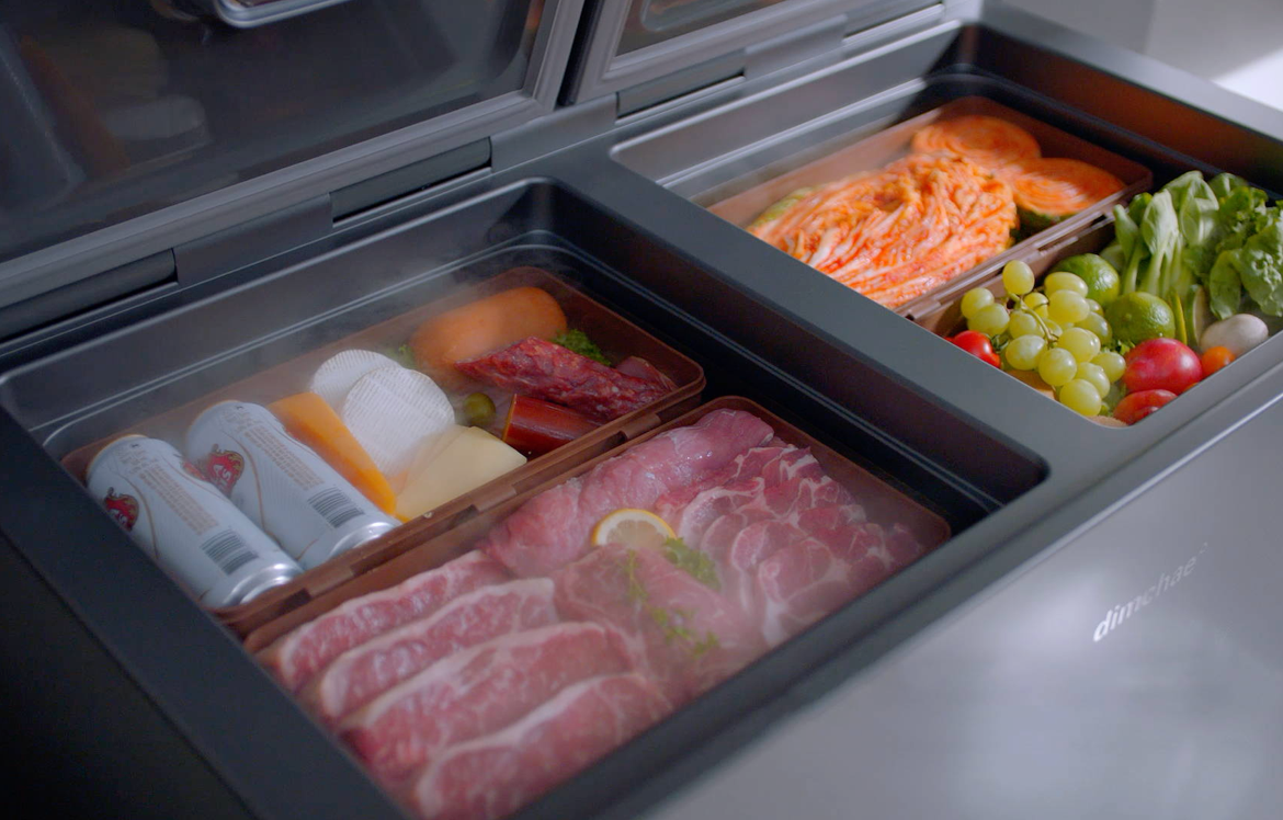 Dimchae Lucent Silver Lid-Type Kimchi Refrigerator 221 L ( 딤채 Dimchae Lucent Silver Lid-Type Kimchi Refrigerator 221 L ( 딤채