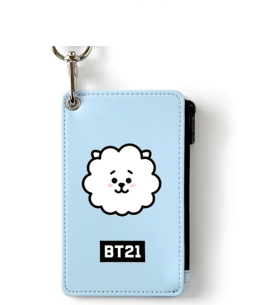 BT21 Strap Card Holder Neck Strap Holder K-POP Star BTS Goods