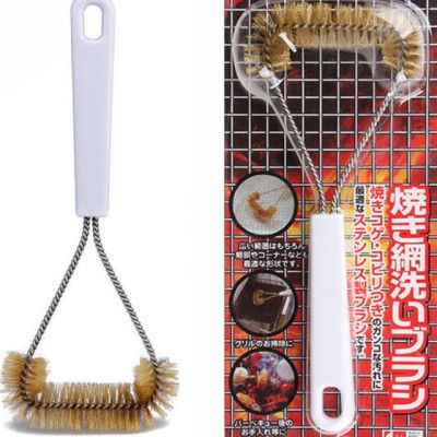 BBQ Grill Brush Stainless Steel Grill Brush Barbecue Brass Bristle Grill Cleaner