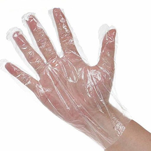 50 pcs Clear Disposable Gloves Food Prep Cleaning Catering Beauty Household